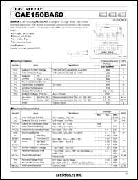 GAE150BA60 Datasheet