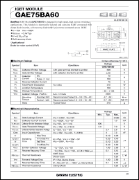 GAE75BA60 Datasheet