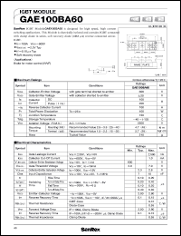 GAE100BA60 Datasheet