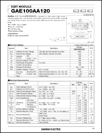 GAE100AA120 Datasheet