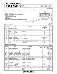 FCA75CC50 Datasheet