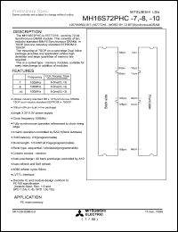 MH16S72PHC-7 Datasheet