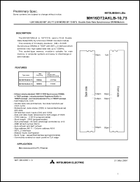 MH16D72AKLB-75 Datasheet