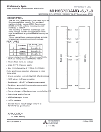 MH16S72DAMD-8 Datasheet