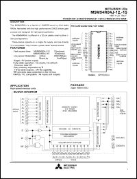 M5M54R04J-15 Datasheet