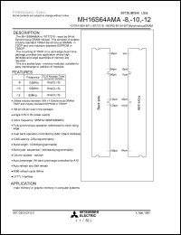 MH16S64AMA-12 Datasheet