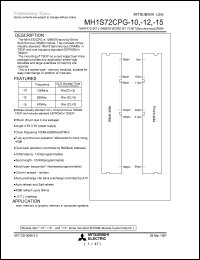 MH1S72CPG-12 Datasheet