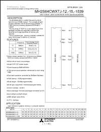 MH2S64CWXTJ-12 Datasheet