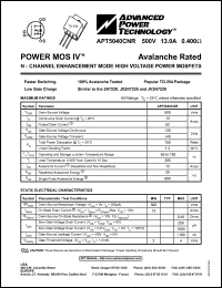 APT5040CNR Datasheet