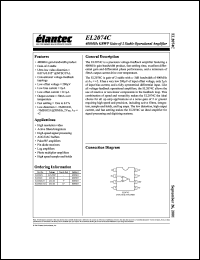 EL2074CS-T7 Datasheet