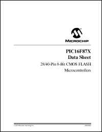 PIC16LF874T-04E-PQ Datasheet