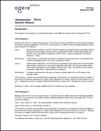 T8110-BAL-DB Datasheet