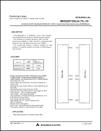 MH32D72KLH-75 Datasheet