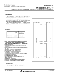 MH28D72KLG-10 Datasheet