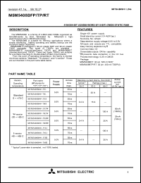 M5M5408BFP-55HI Datasheet