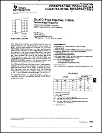 CD54AC574F3A Datasheet