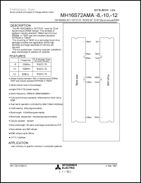 MH16S72AMA-8 Datasheet