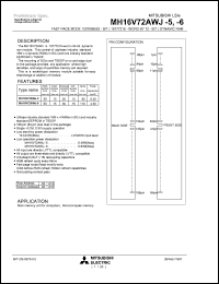 MH16V72AWJ-5 Datasheet