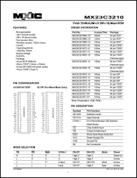 MX23C3210PC-15 Datasheet