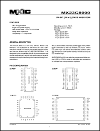 MX23C8000PC-20 Datasheet