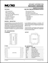 MX26C4000BQI-15 Datasheet