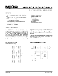 MX27C1100PC-55 Datasheet