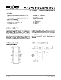 MX27C4100PC-12 Datasheet
