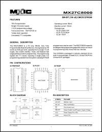 MX27C8000PC-10 Datasheet