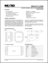 MX27L256PC-15 Datasheet