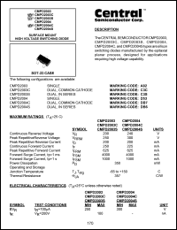 CMPD2004C Datasheet