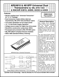 ARX4810-201-1 Datasheet