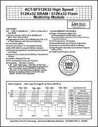 ACT-SF512K32N-37P1C Datasheet