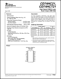 CD74HCT21E Datasheet