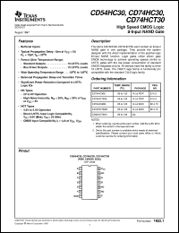 CD74HC30PW Datasheet