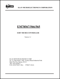 EM78566BR Datasheet