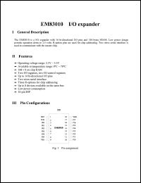 EM83010 Datasheet