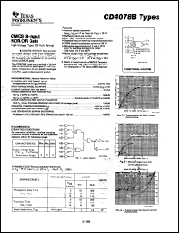 CD4078BPW Datasheet