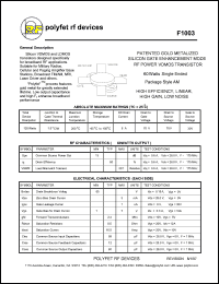 F1003 Datasheet
