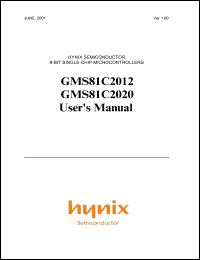 GMS81C2020LQ Datasheet