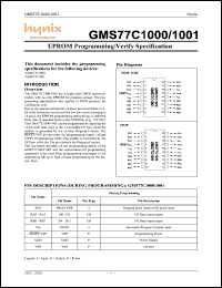 GMS77C1001 Datasheet