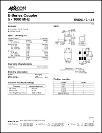EMDC-10-1-75TR Datasheet