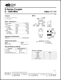 EMDC-17-1-75TR Datasheet