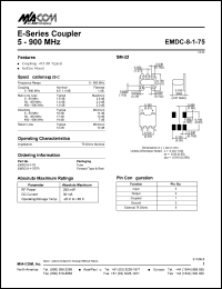 EMDC-8-1-75TR Datasheet
