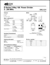 ESCJ-2-5TR Datasheet