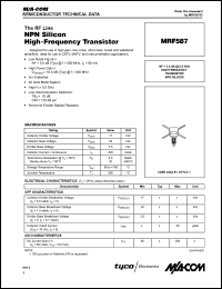 MRF587 Datasheet