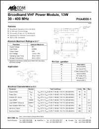 PHA4000-1 Datasheet