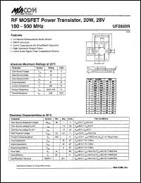 UF2820R Datasheet