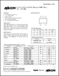 MA4EX950L-1225T Datasheet