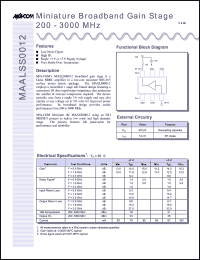MAALSS0012-3000 Datasheet