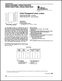 CD54AC573F3A Datasheet